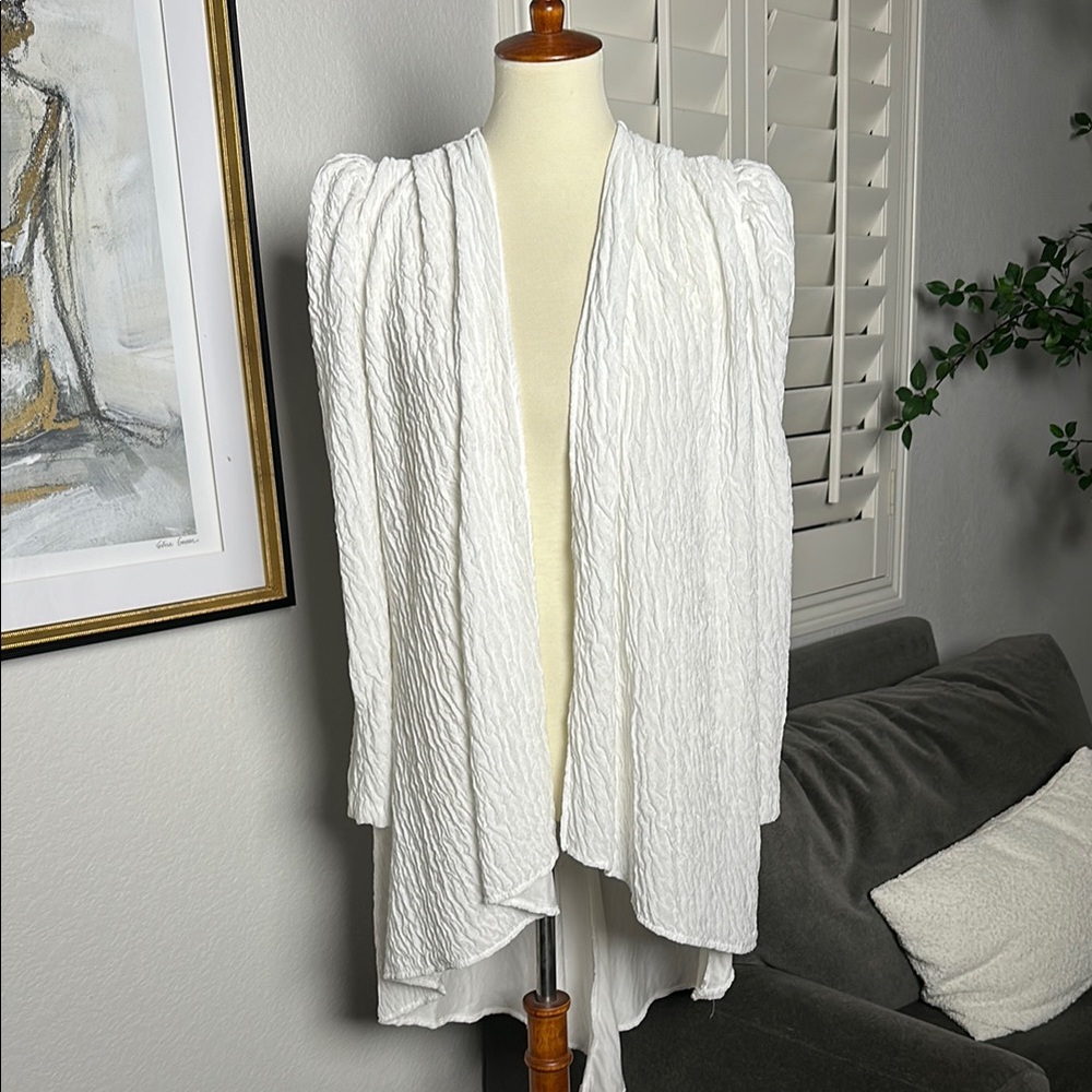 Vintage Elegant White Women's Cardigan